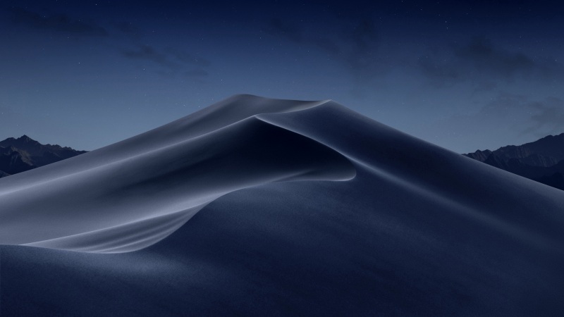 夜间的莫哈韦沙漠风景2k壁纸